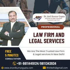 We are recognized as one of the most trusted law firms for legal services in New Delhi. We offer a free 5-minute consultation to provide initial guidance and demonstrate our professional commitment to potential clients.