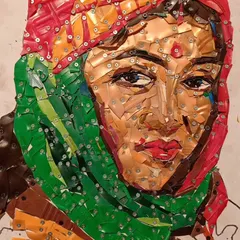 A showcase of the incredible "waste to art" creations by artist Sunil Vyas. These portraits and scenes are made from discarded materials like plastic wrappers and other waste, promoting the message of "Reduce, Reuse, Recycle" through powerful art.