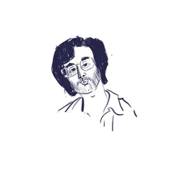 A digital ink sketch of one of the characters from the show. I focused on capturing his distinct features and expression with quick, confident lines.