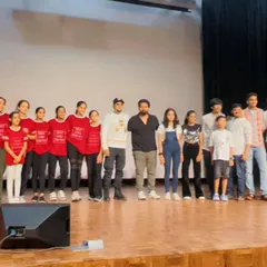 Posing with some of the talented participants and my fellow judges on stage. Events like these are crucial for giving artists a platform to grow, and I am always happy to be a part of them.