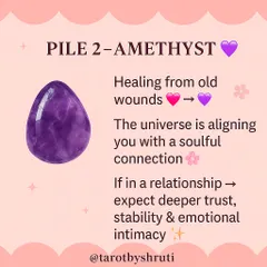 What's coming in your love life? This 'Pick Your Crystal' reading reveals the energy heading your way, whether it's a new romantic spark with Rose Quartz, healing with Amethyst, or commitment with Citrine.