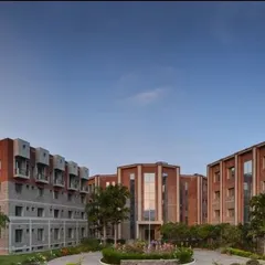 A daytime view of the ISID campus, showing how the different blocks create a cohesive and functional environment. Public architecture is about creating a sense of place. My design here uses natural materials and green spaces to build a campus that is both modern and grounded.