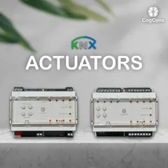 These are our KNX actuators, the essential components that execute commands within your smart building. They translate signals from your control panel into actions, managing everything from lighting circuits and HVAC systems to curtain motors.