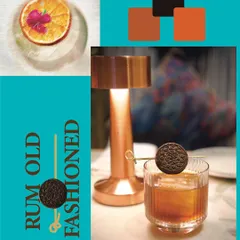 A playful twist on a classic, our Rum Old Fashioned is garnished with an Oreo cookie. This drink exemplifies our philosophy of blending sophisticated mixology with fun, unexpected elements to create memorable cocktails.