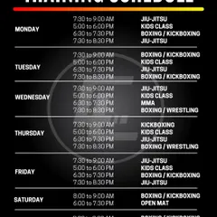 The 2025 training schedule for our Vasant Kunj gym. We've added weekend classes and will add more as demand grows.