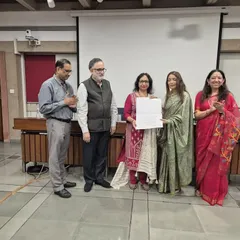Receiving a certificate after conducting a workshop on legislative drafting at the Institute of Constitutional and Parliamentary Studies (ICPS). Teaching complex topics like the Doctrine of Pith & Substance is always a learning experience.