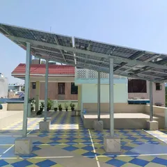 This 10 KW residential On-Grid solar project in West Delhi features an elevated mounting structure. This design preserves the rooftop area for other uses while ensuring the solar panels receive maximum sun exposure for optimal energy generation.