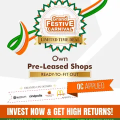 Our Grand Festive Carnival extends to Saya South X, offering a golden chance to invest in pre-leased shops with top brands already onboard. With OC applied, these spaces are investment-ready and promise high returns.