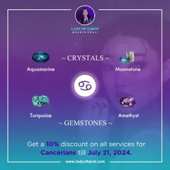 To honor Cancer season, this post highlights the crystals and gemstones that resonate with the Cancerian energy, like Moonstone and Aquamarine. A special discount is available for all Cancerians.