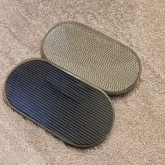 These unique decor trays were created for our Vasant Kunj farmhouse project. The textured surfaces are made from upcycled materials, blending modern sophistication with sustainable practices.
