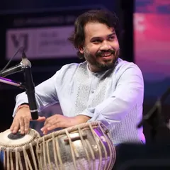 A happy moment during my tabla solo at the Swarzankar Music Festival in Pune. The energy of a live audience is what brings the music to life.