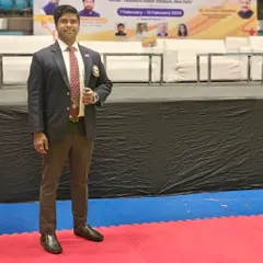 Attending the Delhi Olympic Games 2024 as an official. My involvement in such prestigious events helps me create opportunities for my students.