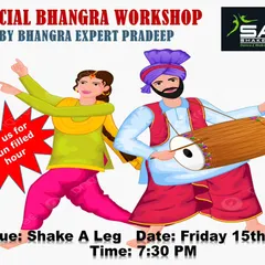 Join us for a special Bhangra workshop. This poster gives you all the details for a fun-filled hour with our expert instructor, Pradeep.