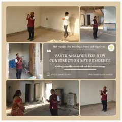Building a new home is a major life event. Here, during a site visit in Kulai, Mangaluru, I am analyzing the new construction site for geopathic stress and sub-directional energies. Getting the Vastu right from the foundation ensures a life of harmony and prosperity for the family that will live there.