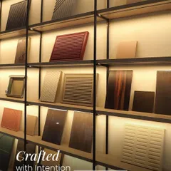 Texture tells a story. This image displays our curated collection of tile and panel samples, from bold grooves to subtle grains. Each piece is chosen to transform a simple surface into a statement of style and intention.