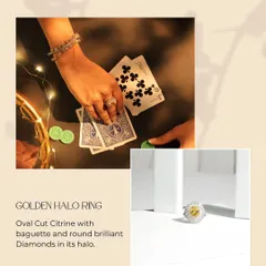 My ultimate guide to Diwali sparkle. This image features the Golden Halo Ring as a festive pick, perfect for adding glamour to your card parties.