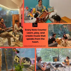 Every note counts. This collage captures the essence of our school: a place to learn, play, and create music that speaks from the heart.