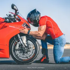 Riding a powerful motorcycle is an art. It is a thing that you do because you feel something inside. This is my passion outside the gym.