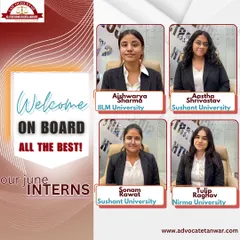 Welcoming our June interns to the firm. This is the start of their journey to gain practical insights into the legal world, and I am excited to guide them through this experience.