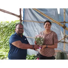 I had the honor of welcoming Purnima Mahato to our academy. Her guidance for our young archers was a gift.