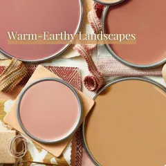 This mood board explores a warm, earthy color palette. I use these visual tools at the beginning of a project to align on the desired feeling and aesthetic, ensuring the final landscape design reflects a cohesive and intentional look.