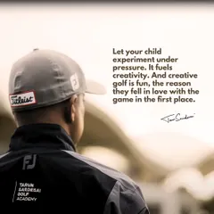 As a parent, you need to give your child the freedom to experiment under pressure. It fuels creativity, and creative golf is fun golf. That is what your child got into the sport for in the first place.