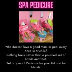 Who says spa days are just for grown-ups? We offer special spa pedicures for your kids and their friends. It's a fun way to make them feel like royalty and teach them about self-care from a young age.
