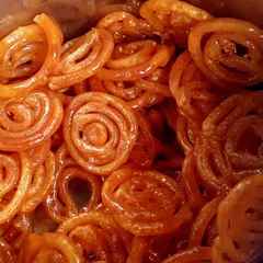 Freshly made, crispy jalebis soaked in sweet syrup. This is one of our most requested sweets for festivals and special occasions, guaranteed to be a crowd-pleaser.