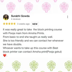 (Image) Thank you to Surabhi for this kind review of my online course. I designed it to be a complete guide from basic to advanced techniques, and I'm always here to help my students with their questions.