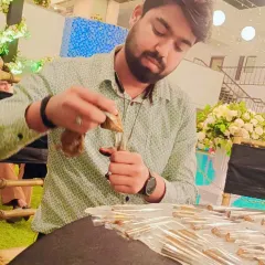 Preparing fresh henna cones for a bridal booking. I make my paste from scratch for every client to ensure maximum freshness and color.