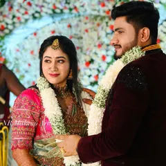 Another beautiful moment between the couple. The bride's makeup is designed to be picture perfect from every angle.