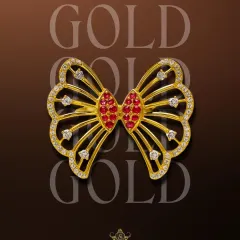 This intricate butterfly ring is crafted from 22K gold and studded with diamonds and rubies. The open-wing design creates a delicate yet bold statement piece, showcasing my skill in creating detailed, nature-inspired jewellery.