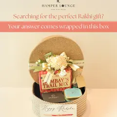 This round, woven box is filled with layers of flavor and fun for Raksha Bandhan. I've included artisanal snacks, luxury mithai, and premium nuts to create a gift that truly screams sibling love.