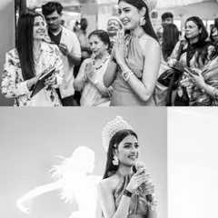 I was honored to document a Women's Day event for cancer patients at Tata Memorial Hospital. These black and white images of Miss India World Nikita Porwal capture the emotion and inspiration of the day.