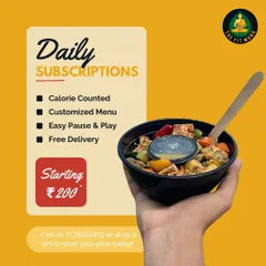 Daily subscriptions that fit your life. Get calorie-counted meals, a customized menu, free delivery, and the freedom to pause and play your plan. Starting your health journey is now more affordable than ever.