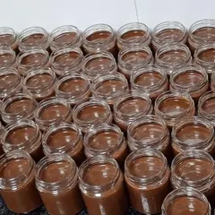 A look at our hazelnut cocoa spread being prepared in large quantities. We handle bulk orders to supply gourmet and corporate clients for events, hampers, and retail products across Delhi, Jaipur, and Ludhiana.