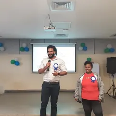 I was honored to speak at a health orientation program by Aster Medicity. Here I am sharing my knowledge on the importance of fitness in daily life with other enthusiasts.