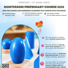 Are you looking to set up your own school or make your current one stand out? Our online Montessori Preprimary Course equips you with the knowledge and skills to create an exceptional learning environment for children aged 2.5 to 6.