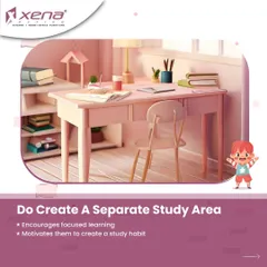 A key tip for a kid's room is to create a separate, dedicated study area. This encourages focused learning and helps motivate them to build a consistent study habit from a young age.