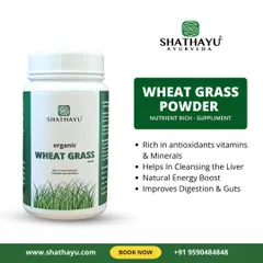 My organic Wheat Grass Powder is a nutrient-rich supplement packed with antioxidants, vitamins, and minerals. It helps in cleansing the liver, provides a natural energy boost, and improves digestion and gut health.