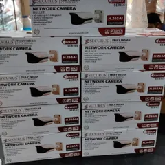 I also use Securus network bullet cameras, a "Truly Indian Brand," for clients who prefer locally manufactured products. These are H.265AI cameras with smart features.