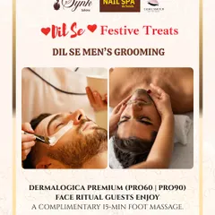 A closer look at my "Dil Se Men's Grooming" package. It combines a premium Dermalogica facial with a relaxing foot massage, offering a complete head-to-toe refresh.