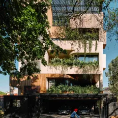 For Project 1374, we reimagined the role of green spaces in dense urban living. The home unfolds as a series of staggered volumes, creating pockets for lush, vertical gardens that weave through the structure, ensuring the landscape is the centerpiece, not an afterthought.