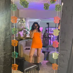A mirror selfie from the "Cyberfantasy" shoot location. I loved the aesthetic of this place.