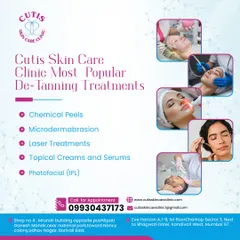 This graphic outlines our most popular de-tanning treatments. I offer a range of effective options, including chemical peels, microdermabrasion, and photofacials, to safely remove unwanted tan and restore your skin's natural tone.