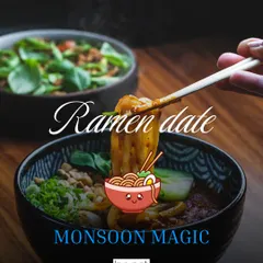 A warm, comforting bowl of ramen is the perfect companion for a rainy evening. A ramen date, whether at a restaurant or cooked at home, is a cozy and delicious way to connect.