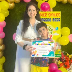 Celebrating this young man's successful completion of our Summer Smiles camp. Every certificate represents a journey of learning, friendship, and fun.