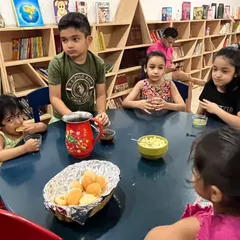 Nothing beats the joy of a Gol Gappa party! We started with a fun story about Indian chaat and then, of course, we had to try some. It’s all about creating yummilicious memories.
