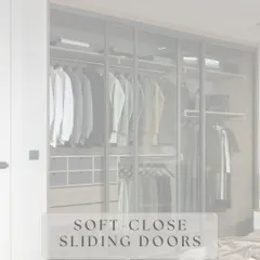 For rooms where space is a premium, our soft-close sliding doors offer a sleek and practical solution without compromising on style.