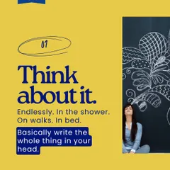 Procrastination method number one: Think about your book. Endlessly. In the shower, on walks, in bed. Basically, write the entire masterpiece in your head without ever typing a word.